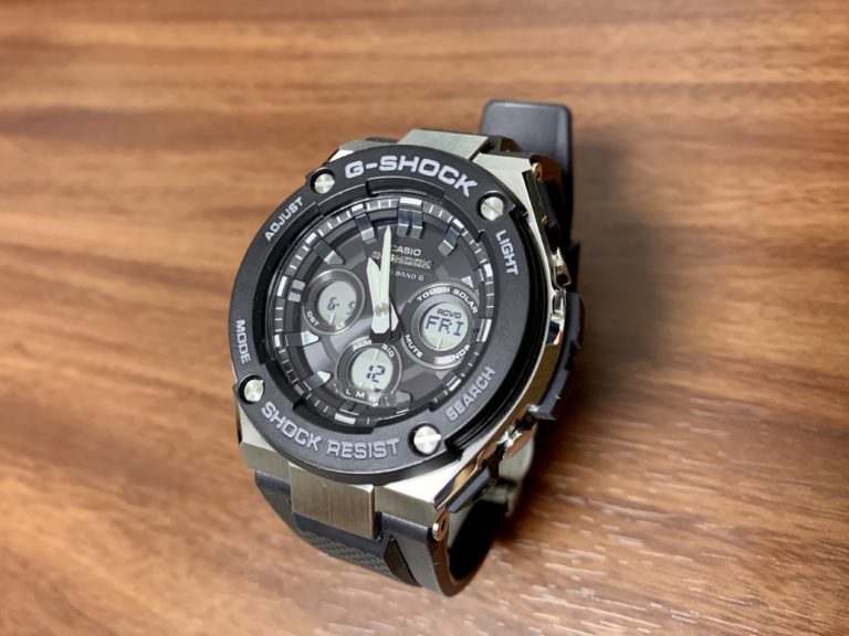 新作人気SALE美品 G-SHOCK G-STEEL GST-W300-1AJF 時計